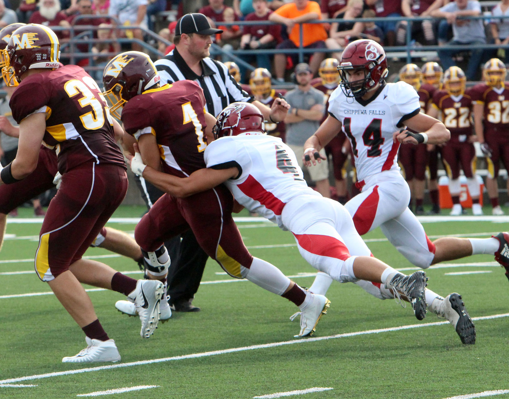 Chi-Hi football at Menomonie 8-31-18